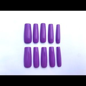 XL Purple Gel Nail